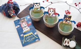 和テイスト溢れる猫ちゃんたちの緑茶ティーバッグ「ジャパンキャットカフェ」が可愛いよ♡