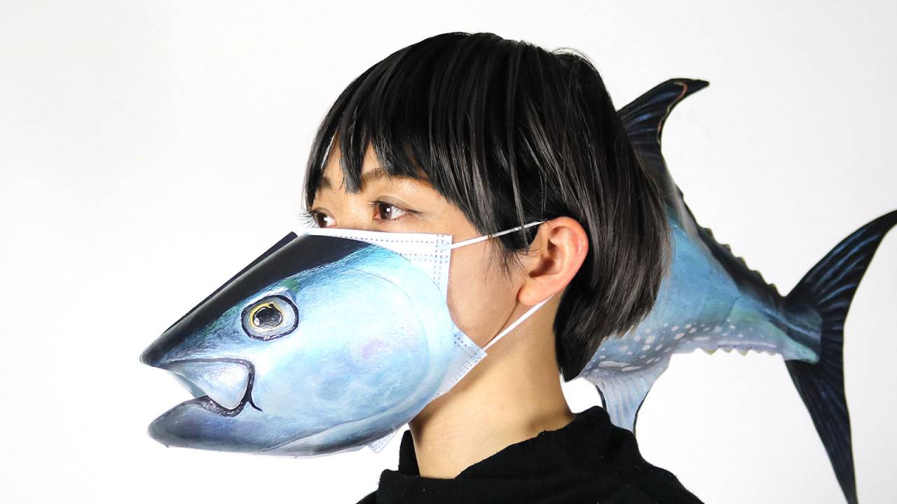 なんぞこれ（笑）近畿大学がマグロになりきれるマスクカバーを開発！型紙も公開へ