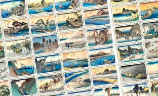 圧巻の55作品！歌川広重「東海道五十三次」の全作品が郵便切手になりました！