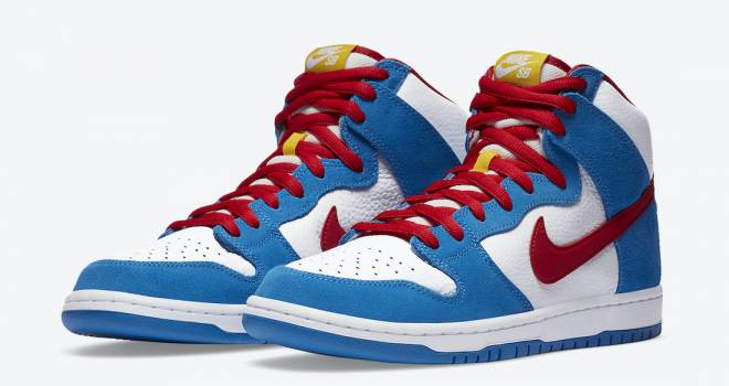 Nike Sbから国民的キャラクター ドラえもん をイメージしたスニーカー Dunk High Doraemon 発売 ファッション Japaaan