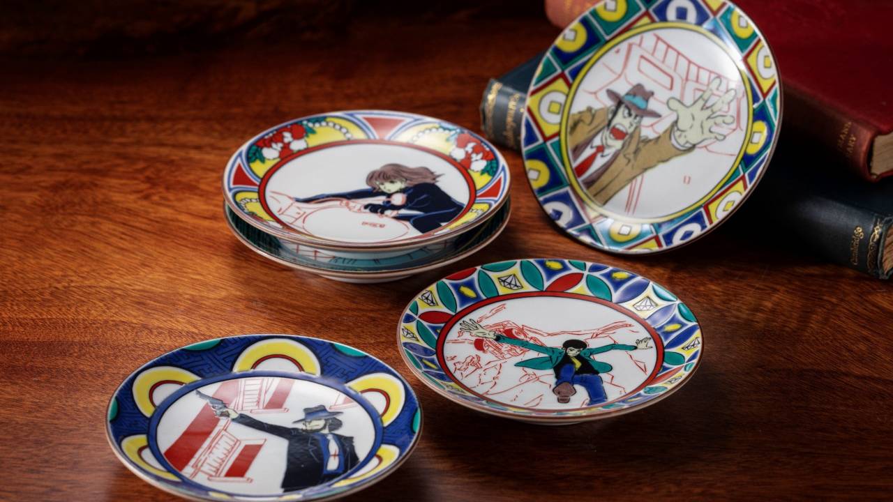 ルパン三世が伝統工芸品「九谷焼」の豆皿に！1stシリーズの印象的なカットをデザイン