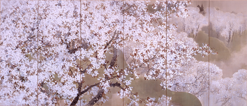 要問い合せ♥️美しい桜を愛でて、、♥️絵画 アート 額 日本 花見 桜