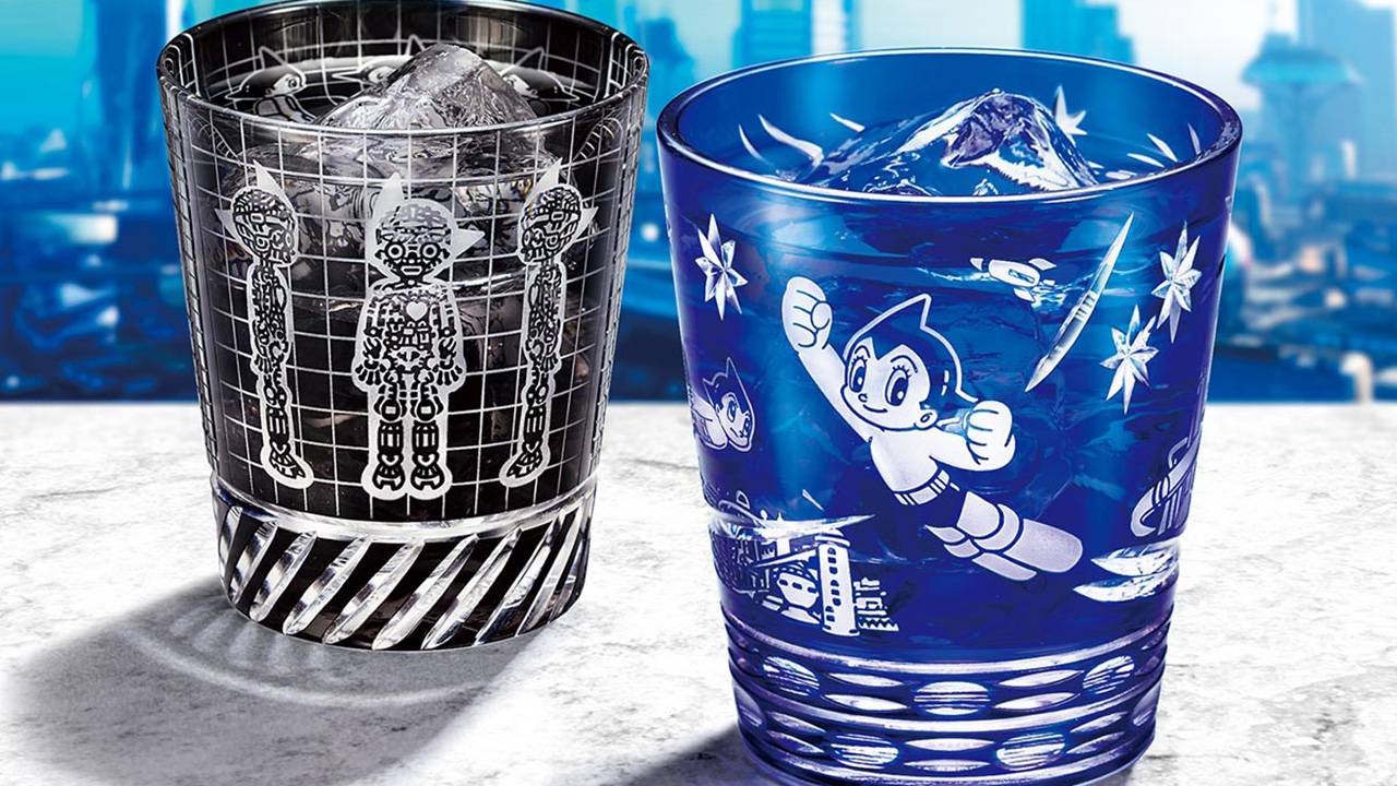 数量限定です！アトムのデビュー70周年を記念した、伝統の江戸切子グラスが発売
