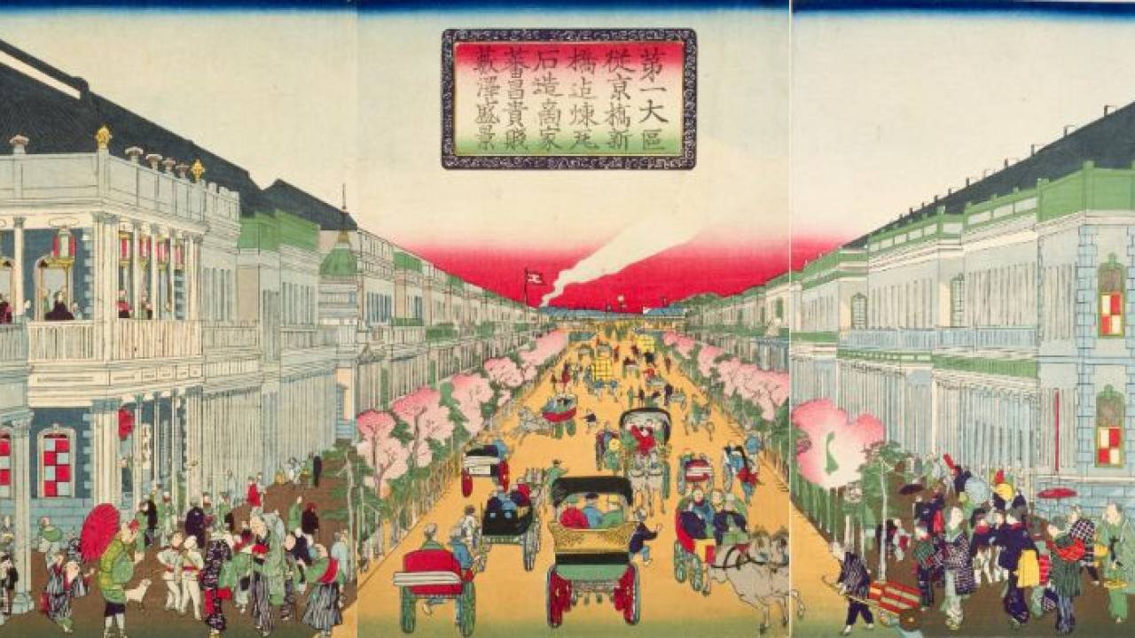 東京 銀座や丸の内、日本橋…浮世絵で見て歩く華やかな明治時代の洋風