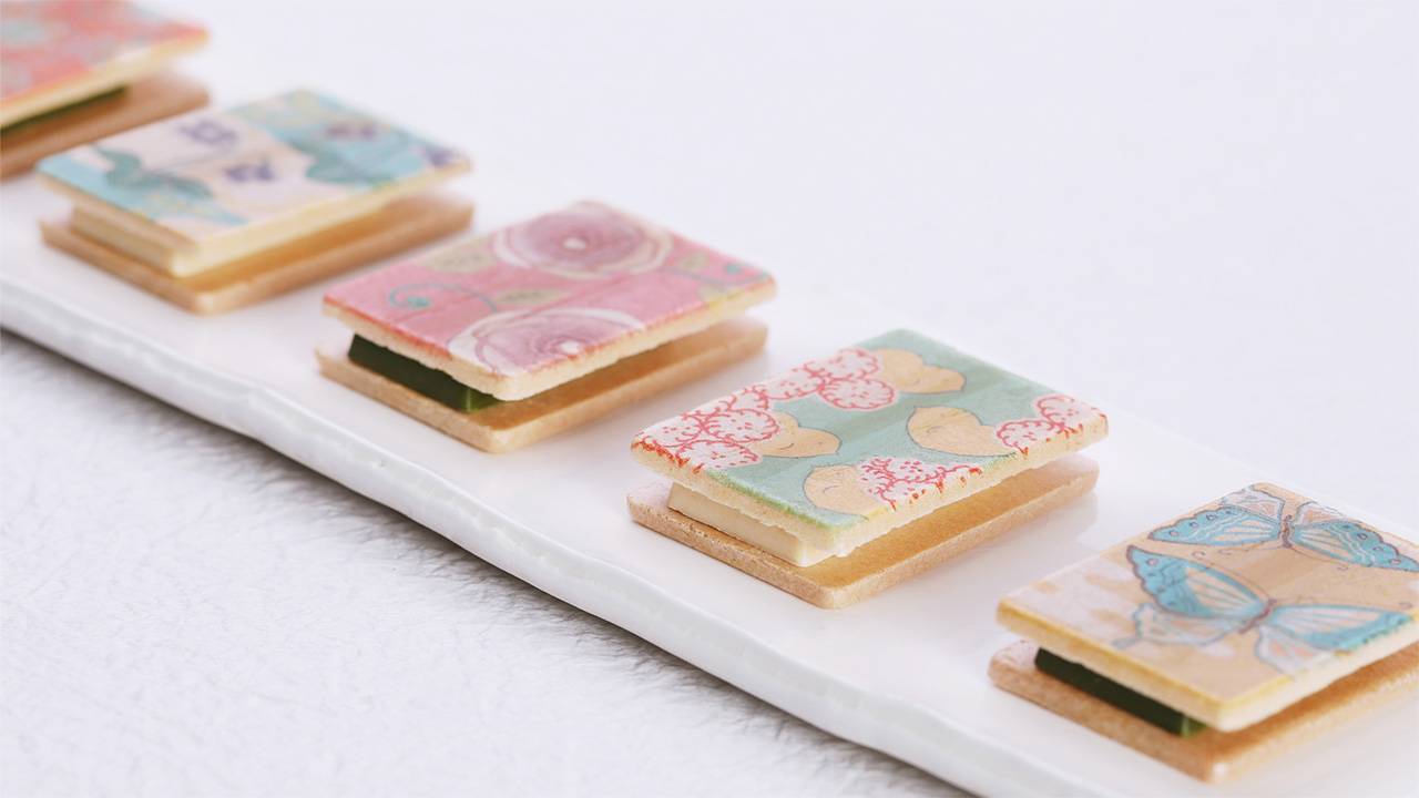 日本古来の美し文様が描かれたチョコ最中 「心よせ 結(ゆい)」が期間限定発売。バレンタインにも◎