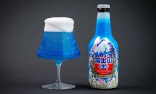青いお酒だと！？富士山の山肌を思わせる美しき青色のビール系飲料「青い富士山〈生〉」誕生