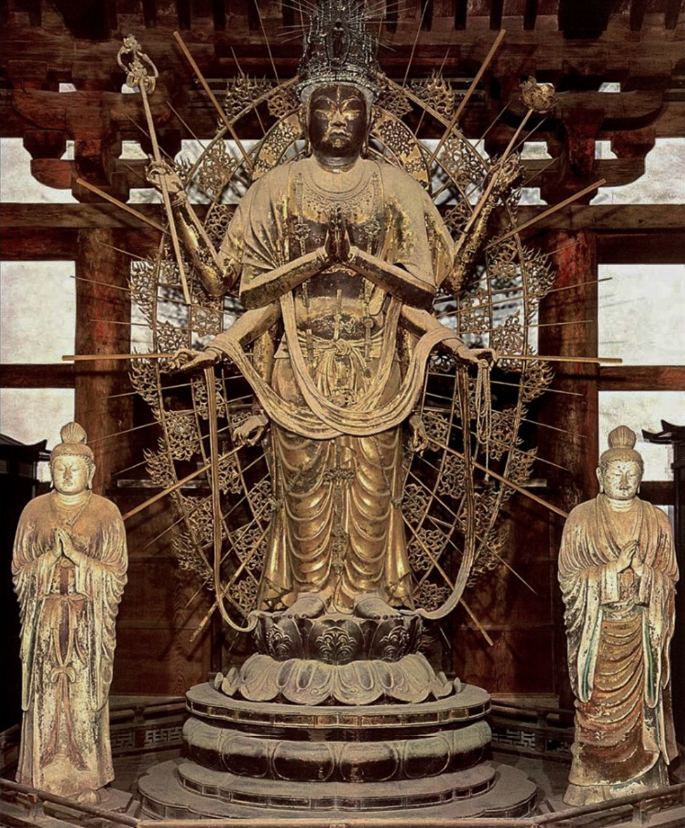 東大寺法華堂の不空羂索観音立像。国宝にも指定されている（wikipediaより） | - Japaaan