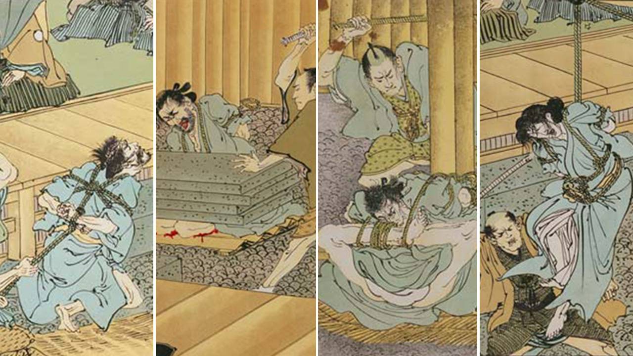 むち打ち、海老責、釣責…想像したくもない江戸時代の残酷でキツすぎる拷問の数々