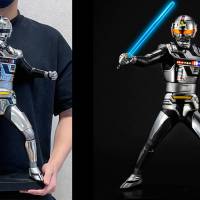 人造人間キカイダーフィギュア　特撮昭和ヒーロー 昭和の特撮ヒーロー「人造人間キカイダー」がサイドマシンと共に