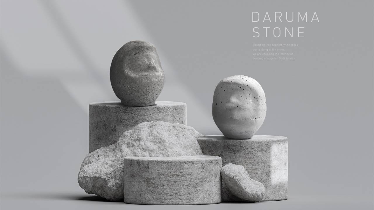 とことん無骨でシンプルが新しい！コンクリート製のダルマ「ダルマストーン DARUMA STONE」誕生