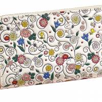 ゆ*さ様 923型ドクターイエロー京友禅高級レザーウォレット　未使用 幸せの黄色い新幹線ドクターイエローをイメージした京友禅のレザー