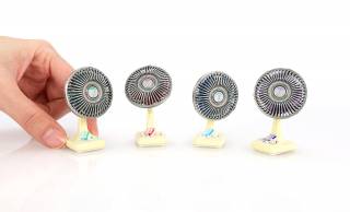これでよく涼んだなぁ…昭和懐かしのレトロ扇風機を再現「昭和家電 ノスタルジックミニチュアコレクション」発売