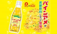 ロングセラー飴ちゃん「パインアメ」の味わいが楽しめる炭酸飲料「パインアメサイダー」が新発売