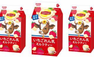 100年以上の歴史を持つ「森永ミルク 加糖れん乳」を使用した紅茶ラテ「リプトン いちごれん乳ミルクティー」発売