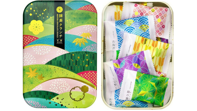 京都銘菓「生八つ橋」の生地をカリカリ食感で楽しめる「抹茶クランチ缶」が新発売