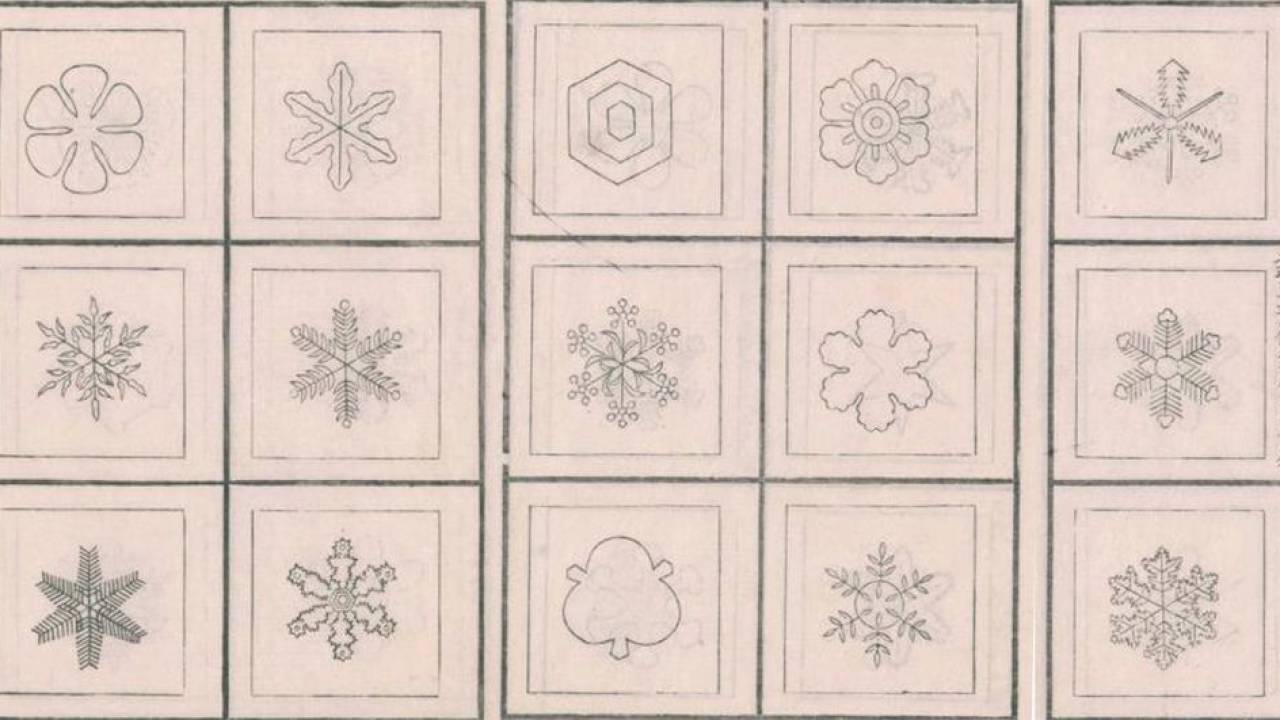 雪の結晶は江戸時代すでに観察されていた！あらゆる雪の結晶を20年かけてまとめた古文書「雪華図説」