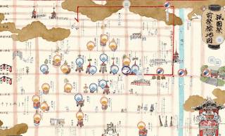 2024年の祇園祭をより楽しめる！鳥獣戯画ライクなイラストデジタルマップ『祇園祭絵地図』が公開