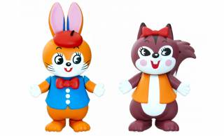 なにこれ可愛いっ♡「クッピーラムネ」のウサギくんとリスちゃんの可動式フィギュアが新発売！