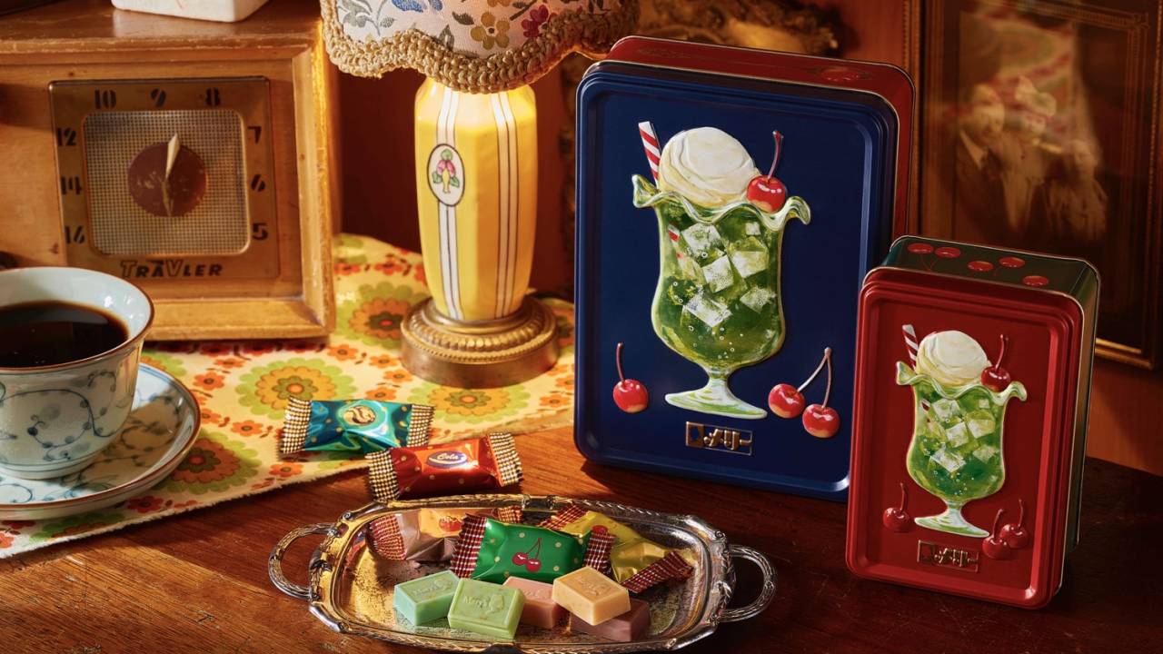 メロンクリーム、オムライス…レトロ喫茶メニューがモチーフ「はじけるキャンディチョコレート。」がリニューアル