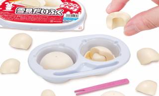 ふわふわ柔らかい感触♡和風アイスの定番「雪見だいふく」が立体パズルになったよ！