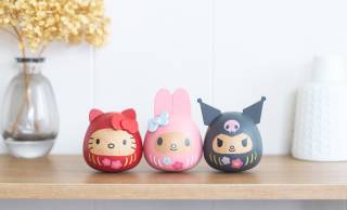 超人気で完売中だったハローキティ、マイメロディ、クロミのキュートな“木製だるま”が遂に再発売決定！