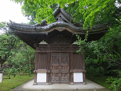 大政所の納骨堂となった旧天瑞寺寿塔覆堂（横浜三溪園）wiki