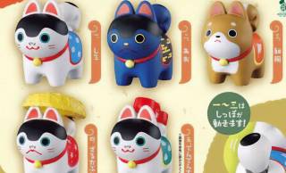 伝統的な民芸品“犬張り子”がモチーフのキュートなミニフィギュア「はりこになりたい犬 ならぶんです。」新登場！