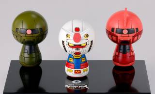 ガンダム、シャアザク、量産型ザクがキュートな“こけし”になったよ！ガンダムの世界を手のひらに♪