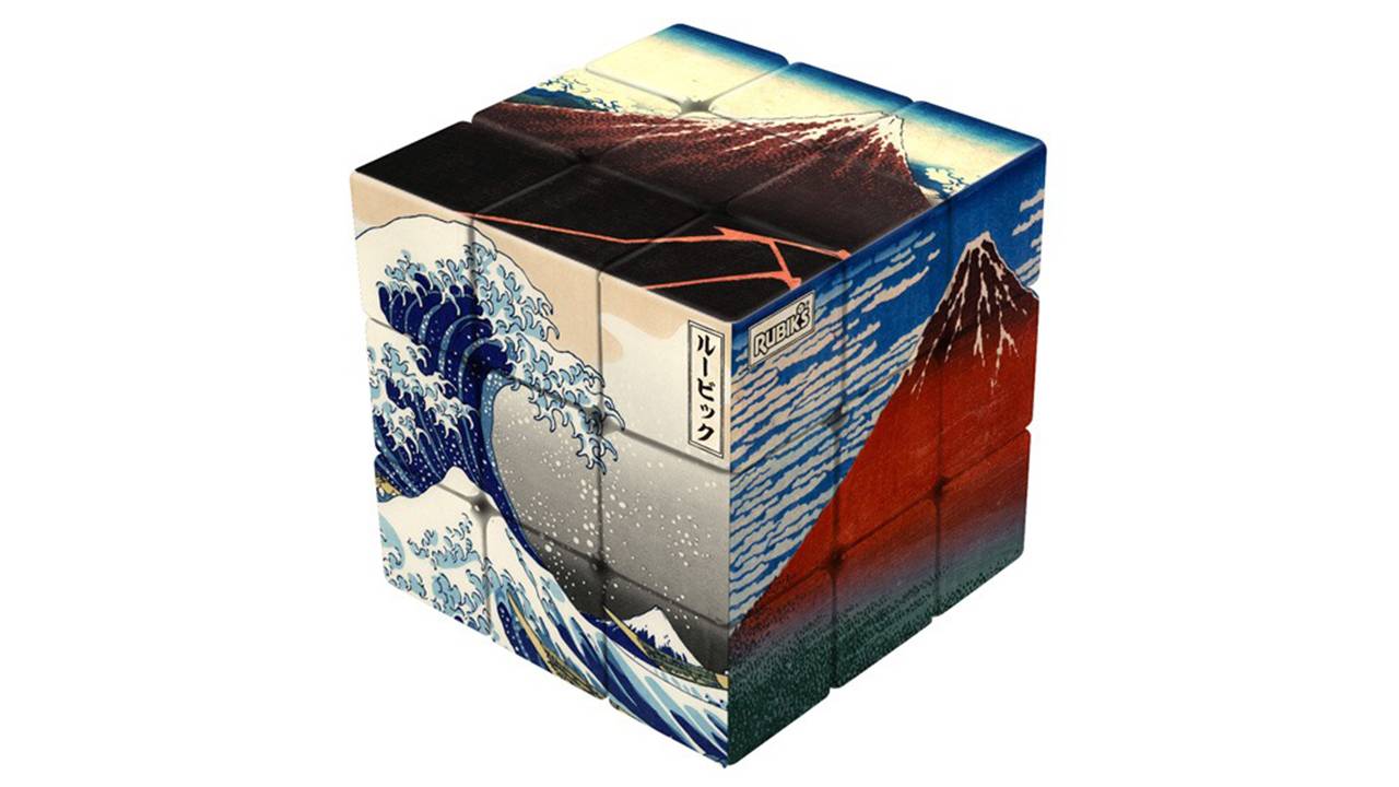 葛飾北斎の名作「富嶽三十六景」の6作品がデザインされたルービックキューブ新発売