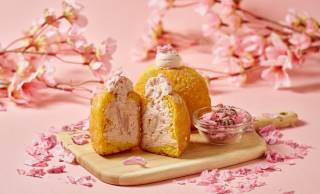 桜餡を使った春らしいクリームの甘さにほんのり塩味♪『UNI DONUTS』から桜餅ドーナツ登場