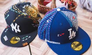 MLBのロゴキャップに日本古来の技法「刺し子」を施したコラボキャップがニューエラから登場！