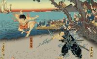 漫画『刃牙道』より宮本武蔵と範馬刃牙の死闘を描いた浮世絵作品が発売！絵師・歌川芳虎の名作モチーフ
