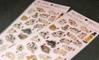 浮世絵師・歌川国芳の猫愛あふれる名作『其のまま地口 猫飼好五十三疋』の“ぷっくり3Dアートシール”が発売！