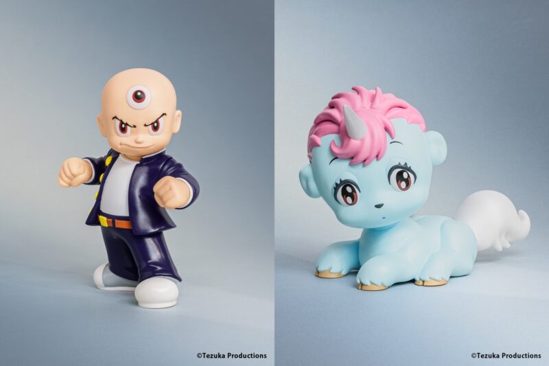 手塚治虫の名作漫画より、「写楽保介」と「ユニコ」のソフビフィギュアが新発売！