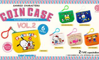 ハローキティ、ポチャッコたちが昭和レトロなコインケースに！「サンリオキャラクターズ コインケース」第２弾