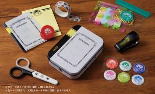 昭和から愛され続ける「ツバメノート」デザインのレトロ文具缶が新発売！可愛いミニ文具8点入り