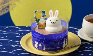 ちょこんとウサギが可愛い♡「中秋の名月」にあわせたスイーツ『まんまる月うさぎ』コージーコーナーで発売