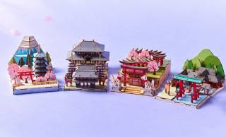 美しい日本を手のひらに。名所をリアル再現した木製3Dクラフト「ki-gu-mi 日本の情景」シリーズが新登場！